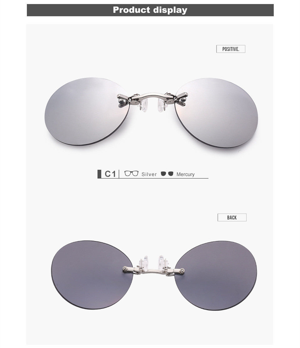 Add a Touch of Vintage Style to Your Look with TSRW's Clip-On Round Sunglasses - Inspired by Matrix Morpheus!