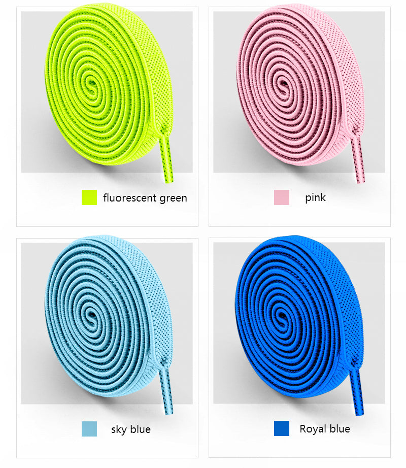 Easy-to-Use Press Lock Shoelaces - No Ties Needed! Perfect for Kids and Adults!