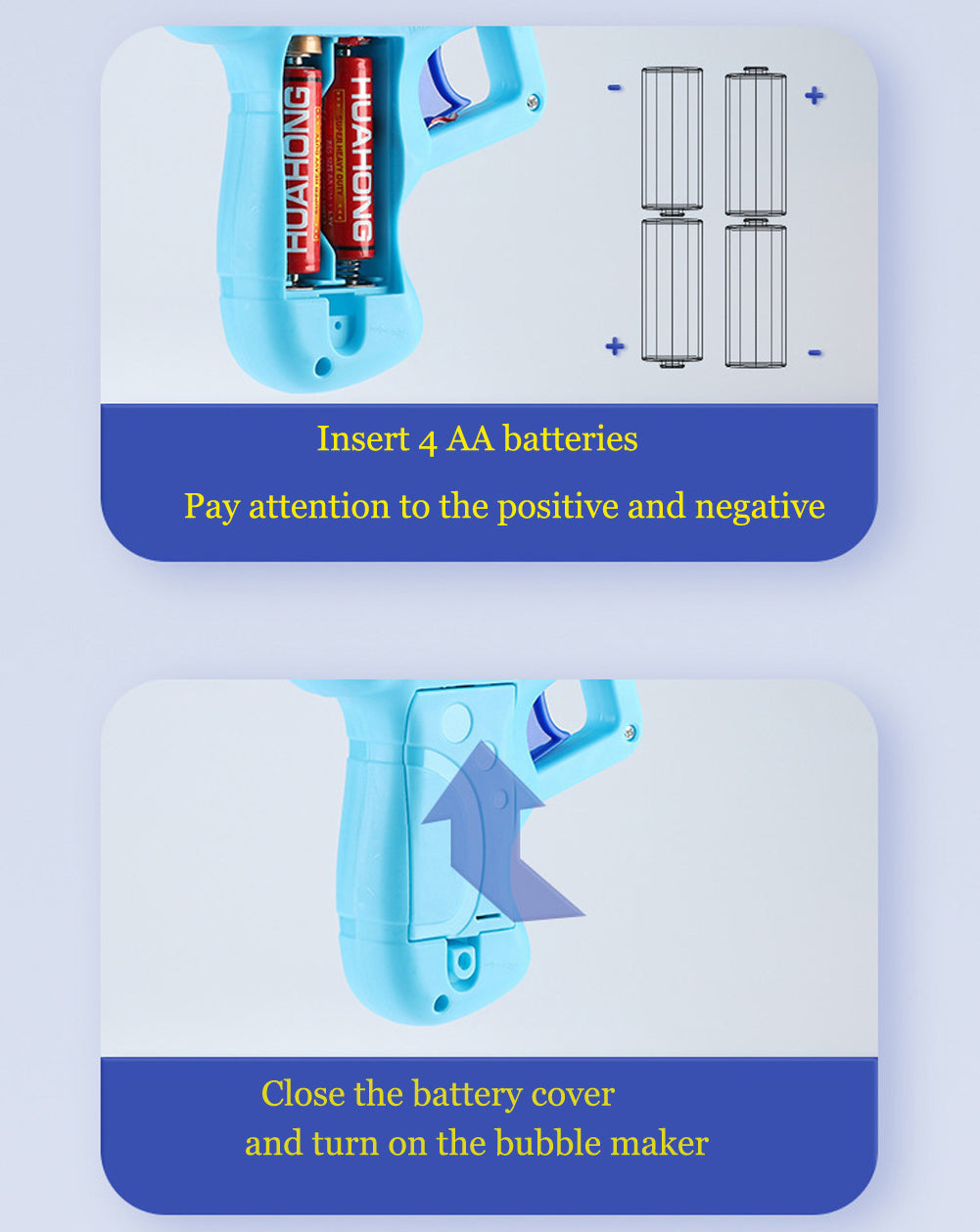 Automatic Bubble Gun Toy with LED Lights for Kids