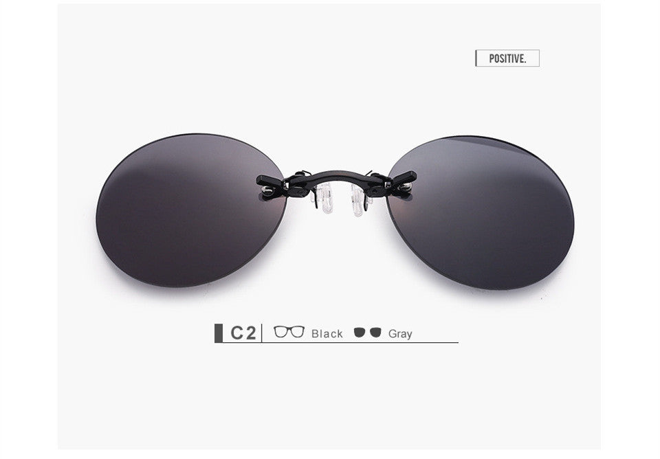 Add a Touch of Vintage Style to Your Look with TSRW's Clip-On Round Sunglasses - Inspired by Matrix Morpheus!