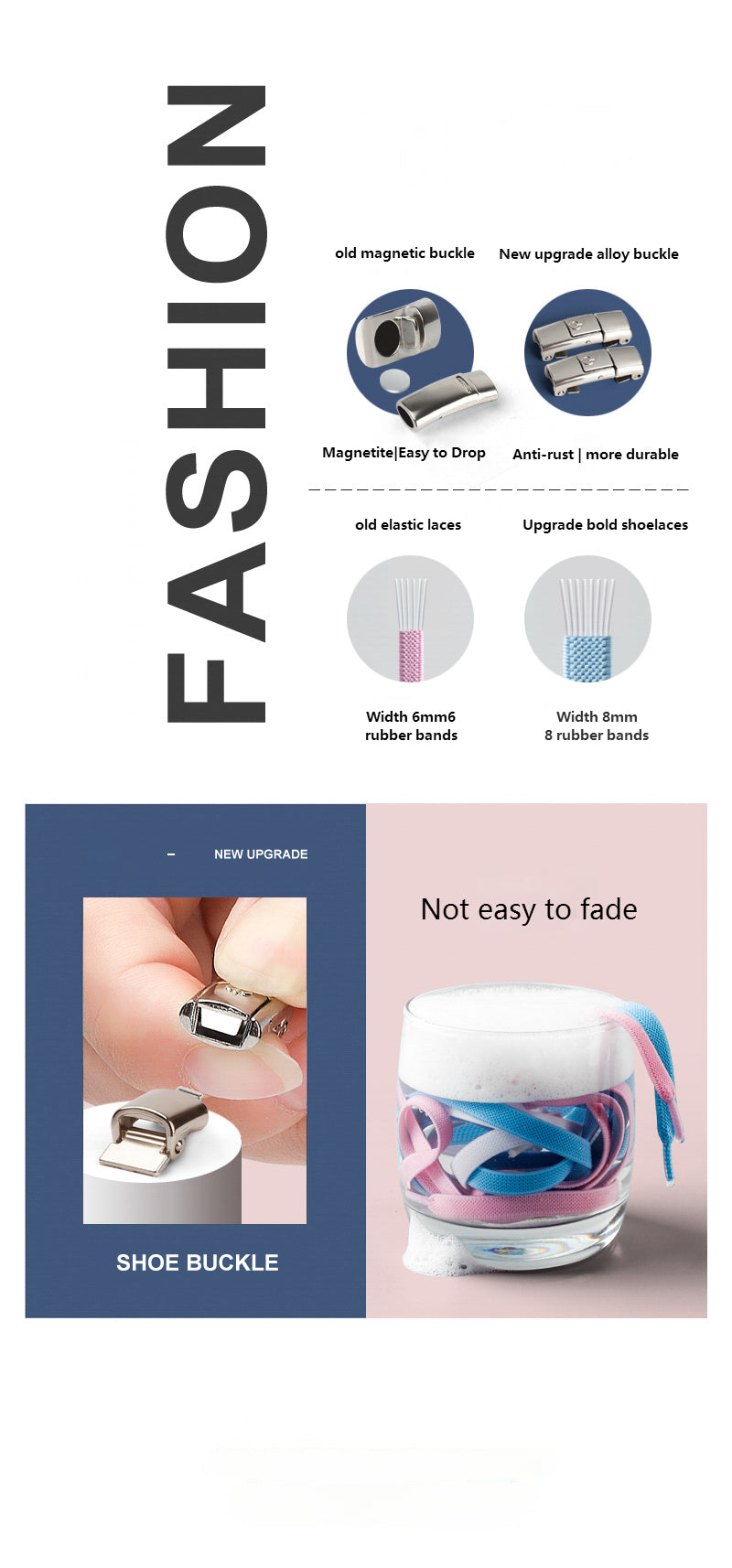 Easy-to-Use Press Lock Shoelaces - No Ties Needed! Perfect for Kids and Adults!