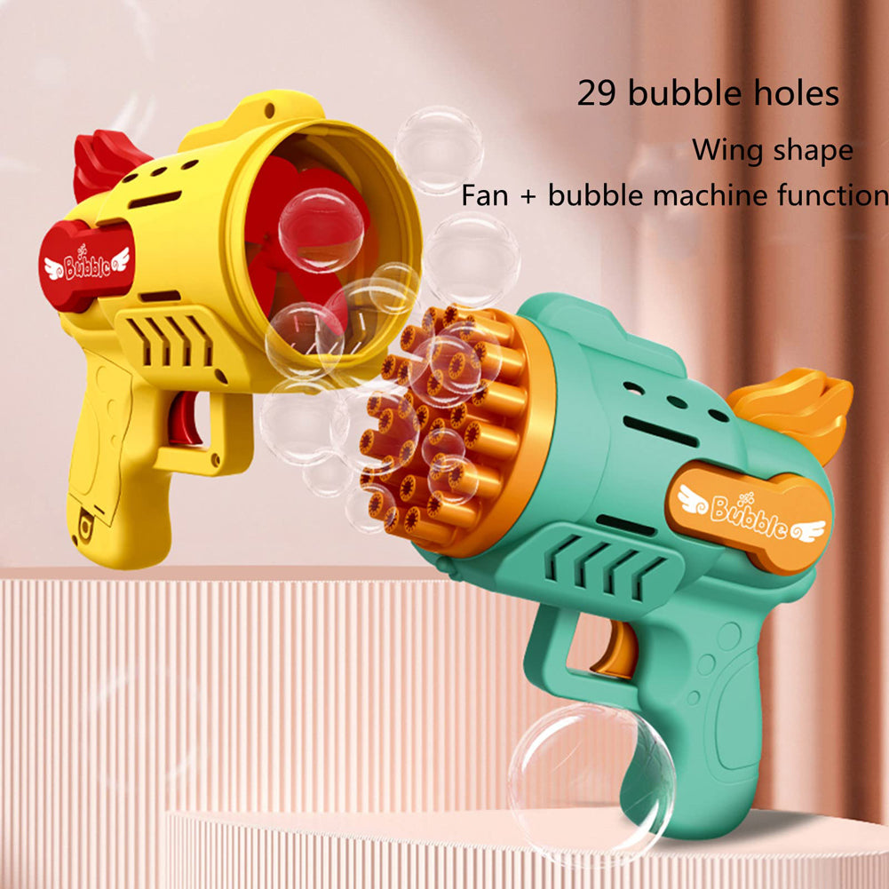 Automatic Bubble Gun Toy with LED Lights for Kids