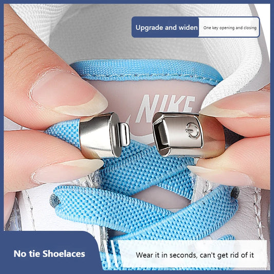 Easy-to-Use Press Lock Shoelaces - No Ties Needed! Perfect for Kids and Adults!