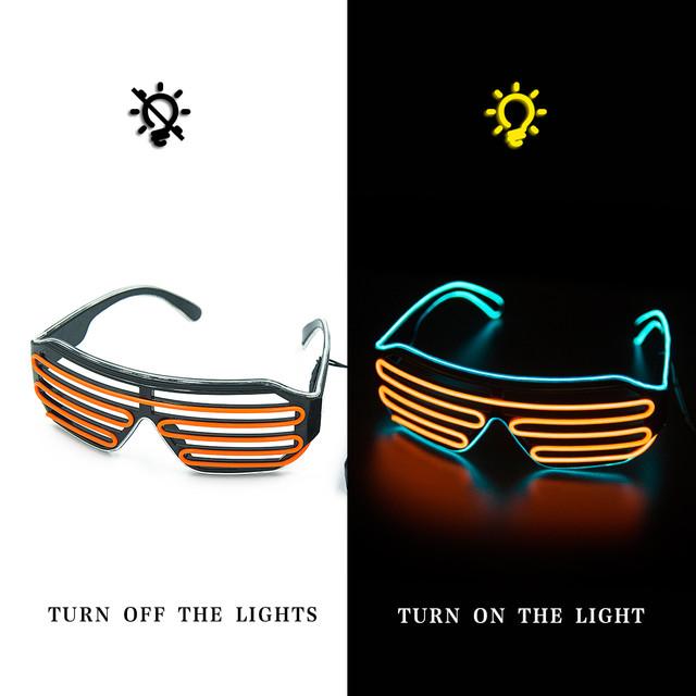 LED Glowing Glasses for Party Supplies and Costumes