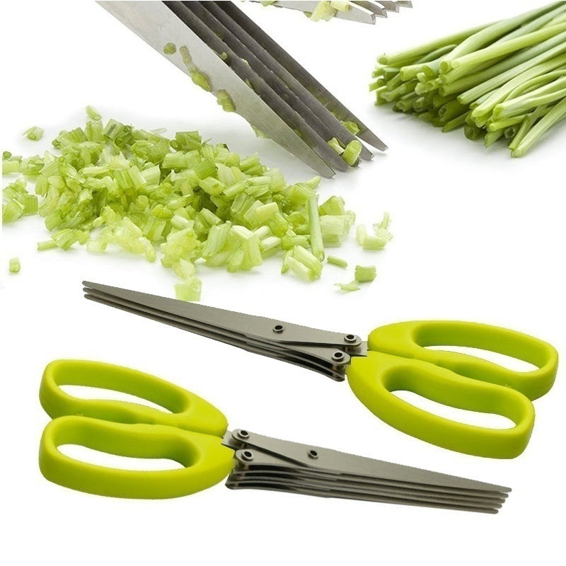 Upgrade Your Kitchen with The Master Cut - Multifunctional Stainless Steel Knife and Scissors Set!