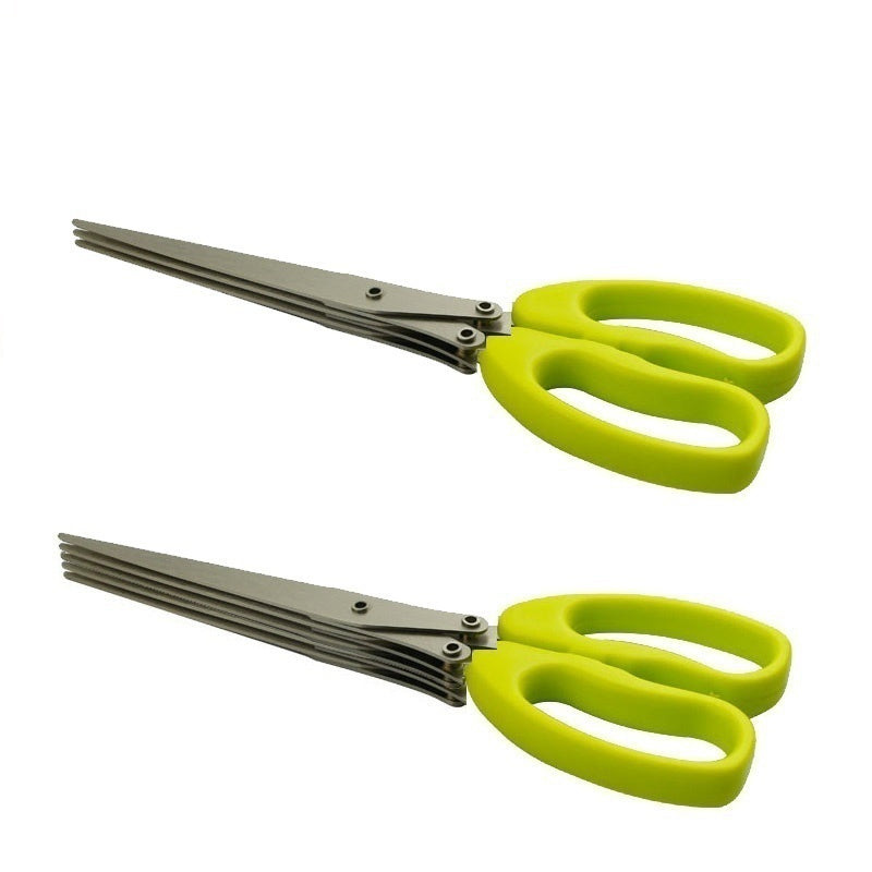 Upgrade Your Kitchen with The Master Cut - Multifunctional Stainless Steel Knife and Scissors Set!