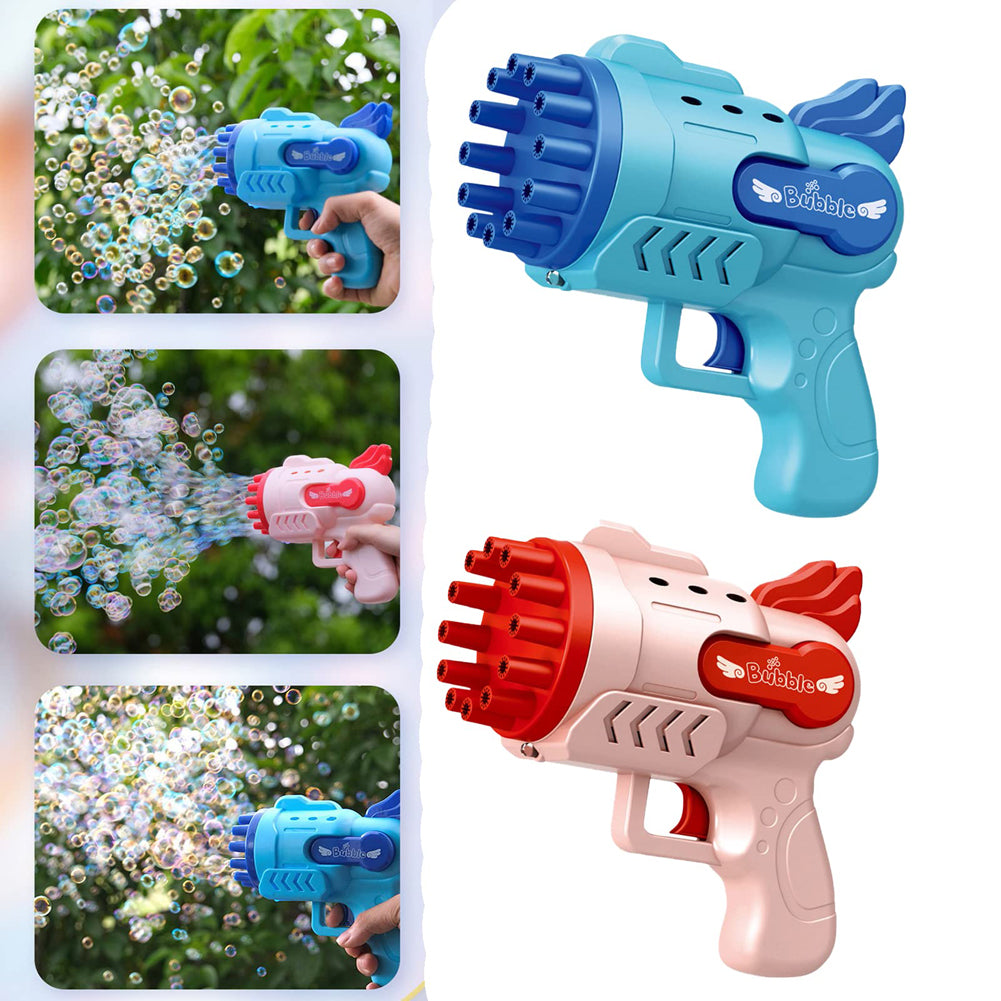 Automatic Bubble Gun Toy with LED Lights for Kids