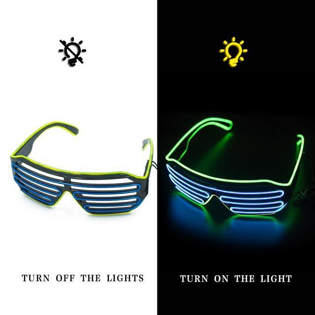 LED Glowing Glasses for Party Supplies and Costumes