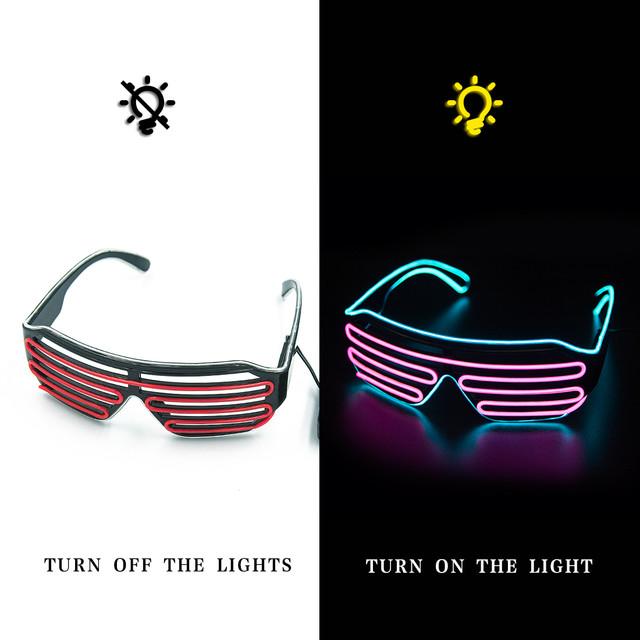 LED Glowing Glasses for Party Supplies and Costumes