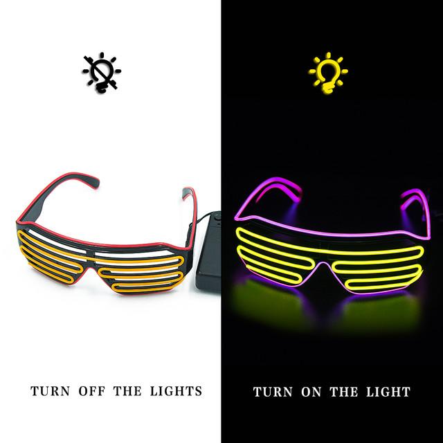 LED Glowing Glasses for Party Supplies and Costumes