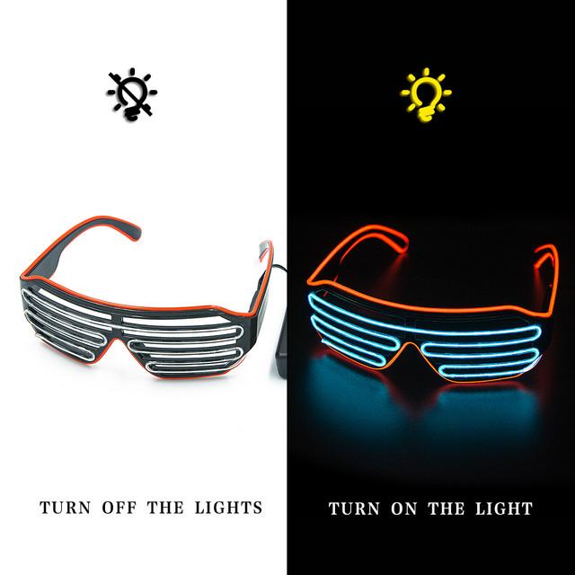 LED Glowing Glasses for Party Supplies and Costumes