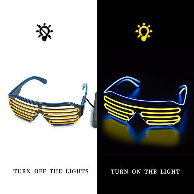 LED Glowing Glasses for Party Supplies and Costumes