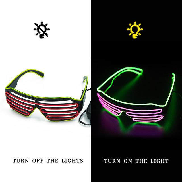 LED Glowing Glasses for Party Supplies and Costumes