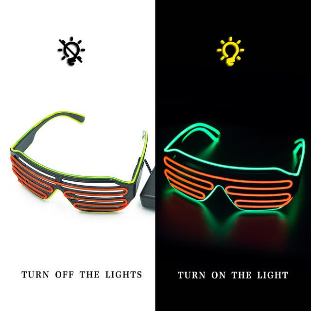 LED Glowing Glasses for Party Supplies and Costumes